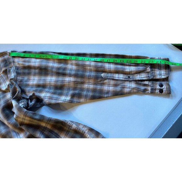 Red Head Shirt Mens Large Long Sleeve Pockets Button Front Flannel Plaid Choose - Picture 16 of 16